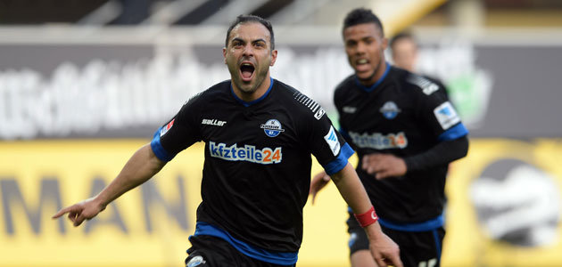 Torjubel Mahir Saglik im Spiel SCP - FC St. Pauli, 25.03.2014, Endstand 3:0