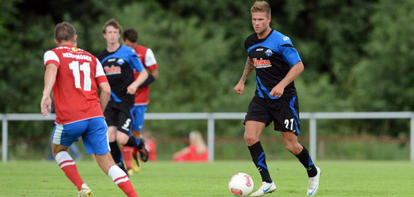 Tobias Kempe, Torschütze zur zwischenzeitlichen 2:1 - Führung im Test gegen den FC Vestsjaelland am 15. Juli 2012, Endstand 4:4.