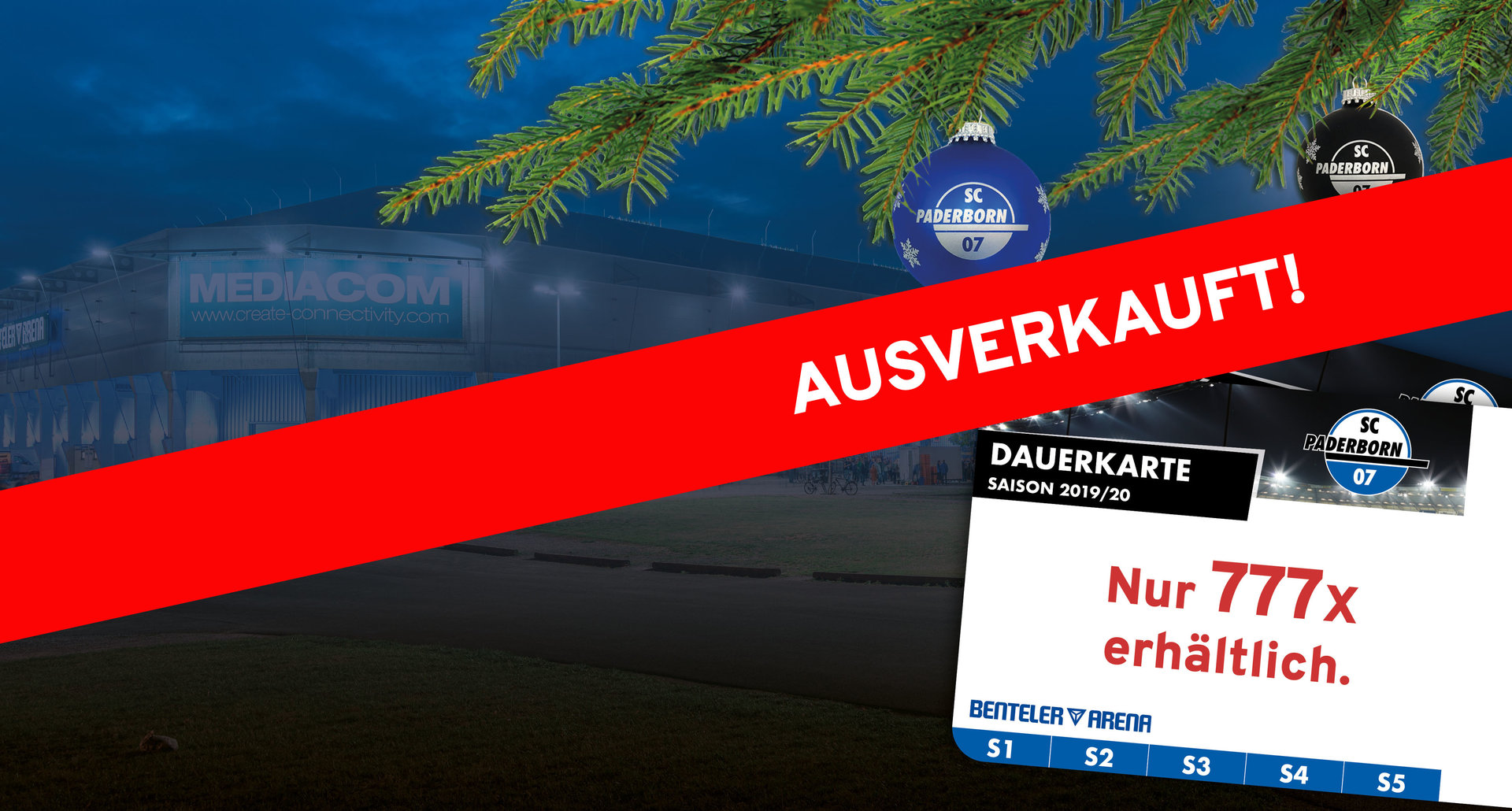 Rückrundendauerkarte 2019/2020 ausverkauft