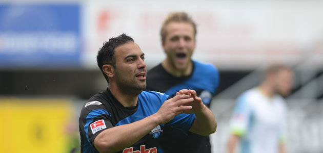 Torjubel: Mahir Saglik (Torschütze zum 1:0) udn Philipp Hofmann im Spiel SCP - TSV 1860 München, 12.05.2013, Endstand 2:0.